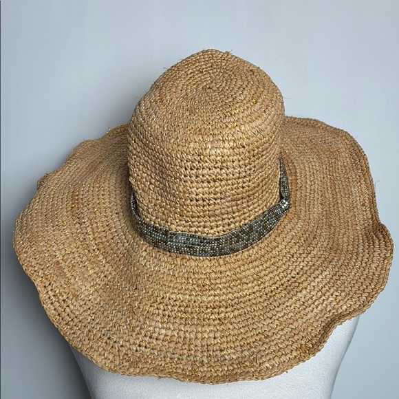 Tommy Bahama Raffia Women\'s Straw Hat with Dark Bead Band Coastal main image 11